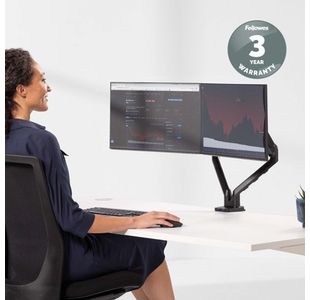 Fellowes Platinum Dual Monitor Arm