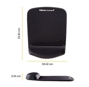 Fellowes Plush Touch Mousepad Black
