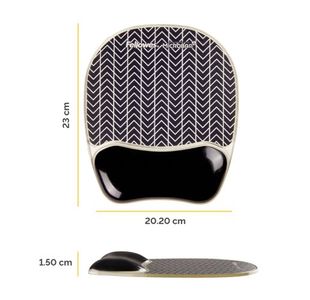 Fellowes Photo Gel Mouse Mat Chevron