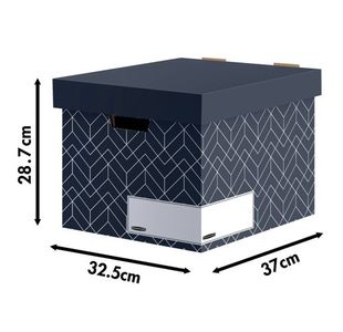 Bankers Box Stor Box Urb Mid Blu Pk5