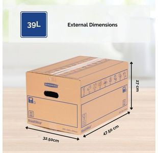 Smoothmove Moving Box 39L Pk10