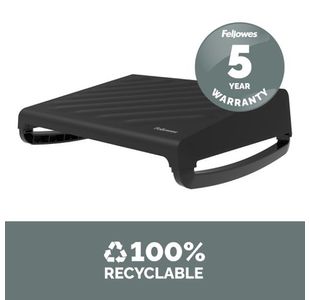 Fellowes Breyta Footrest Black