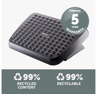 Fellowes Standard Adj Footrest Blk