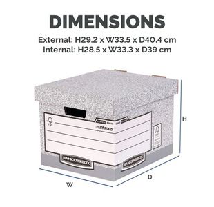 Fellowes Bankers Storage Box Pk10