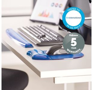 Fellowes Crystal Blue Gel Mouse Pad