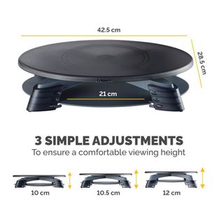 Fellowes Rotating Monitor Riser Ptfm