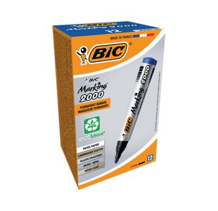Bic 2000 Marker Bullet Tip Blue Pk12