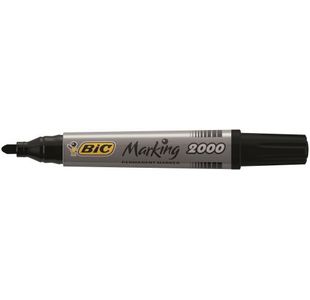 Bic 2000 Bullet Perm Marker Blk Pk12