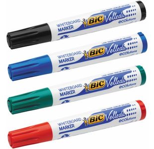 Bic Velleda 1701 Markers Ast Pk4