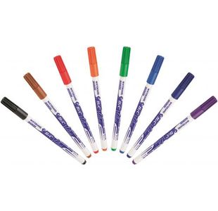 Bic Velleda 1721 Fine Marker Ast Pk8