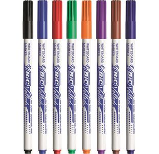 Bic Velleda 1721 Fine Marker Ast Pk8