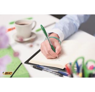 Bic Atlantis Prem 1.0Mm Bp Blk Pk12