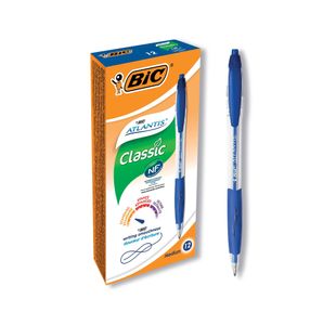 Bic Retractable Ball Pen Blue Pk12