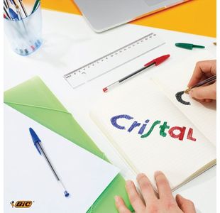 Bic Cristal Ball Pen Med Blk Pk100