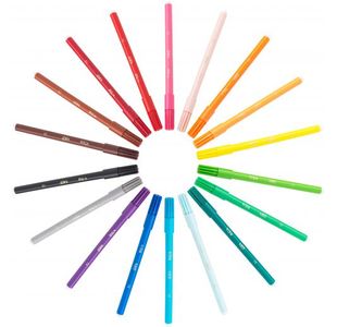 Bic Visa Col Felt Tip Pen Fine Pk288