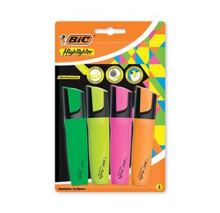 Bic Marking Highlighter Ast Pk4