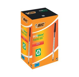 Bic Ecolutions Ball Pen Med Blk P60