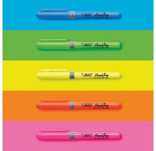 Bic Highlghtr Grip Pastel Astd Pk12