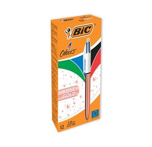 Bic 4 Colours Ballpoint Pen Gld Pk12