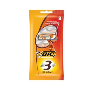 Bic 3 Sensitive Razor Pouch Pk8