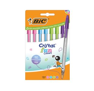 Bic Cristal Ballpoint Pens Ast Pk8
