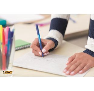Bic Click Retract Ball Pen Blu Pk12