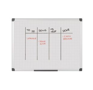 Bi-Office Maya Grid Whtbord 1200X900