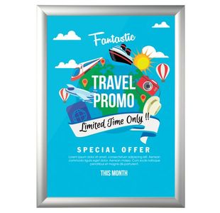 Bi-Office Snap Frame A4 Aluminium