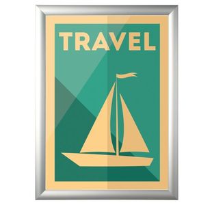 Bi-Office Snap Frame A3 Alum Fram