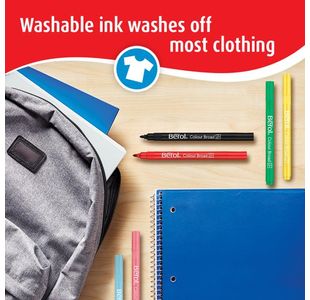 Berol Colour Broad Pen Ast Wb Pk42