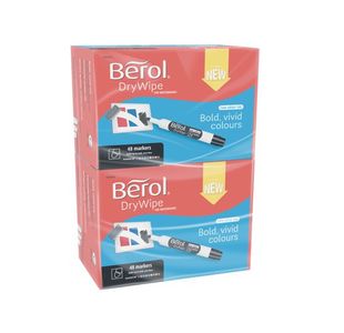 Berol D/Wipe Bullet Marker Asst Pk96