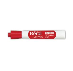 Berol D/Wipe Chisel Marker Blk Pk48