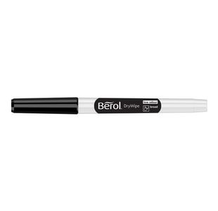 Berol D/Wipe Broad Marker Blk Pk12