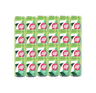 7 Up Zero Lemon/Lime Can 330Ml Pk24