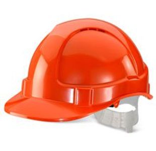 Economy Vented Safety Helmet Orange