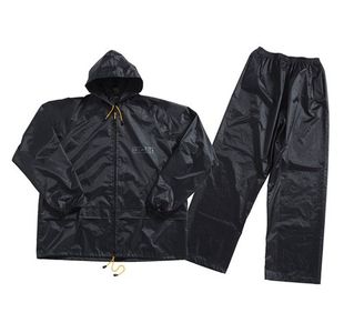 Jcb Two-Piece Rainsuit Black L