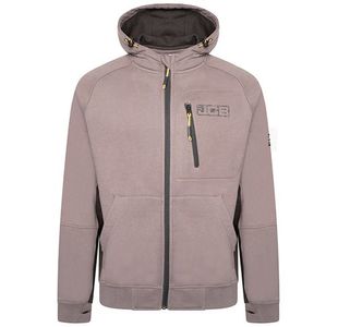 Jcb Trade Zip Thru Hoodie Grey 3Xl