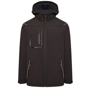 Jcb Trade Hooded Softshell Black M