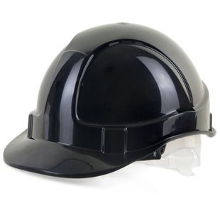 Economy Vented Safety Helmet Blk