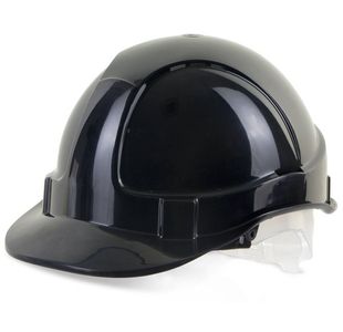 Economy Vented Safety Helmet Black
