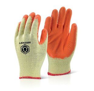 Economy Grip Gloves Orange L Pk10