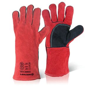 Welders Gauntlet 14In Red Pk10