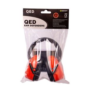 Qed Ear Defenders Snr 33 Red