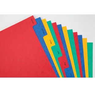 Elba Jan-Dec Divider Pressboard A4