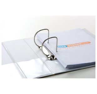 Elba Pres Rbndr 2D 65Mm A4 Wht Pk4