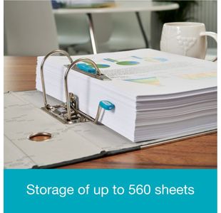 Elba 80Mm Lever Arch A4 Black Pk10