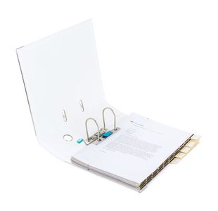 Elba 70Mm Lever Arch A4 Pvc White