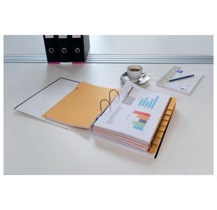 Mycolour Lever Arch A4 Black/White