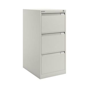 Bisley 3 Drw Filing Cab Goose Grey