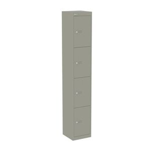 Bisley 4 Door Locker Goose Grey